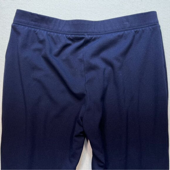 Talbots Womens  Ankle Pants Large Petites Navy Blue Skinny Slim Stretch Casual - Picture 9 of 10